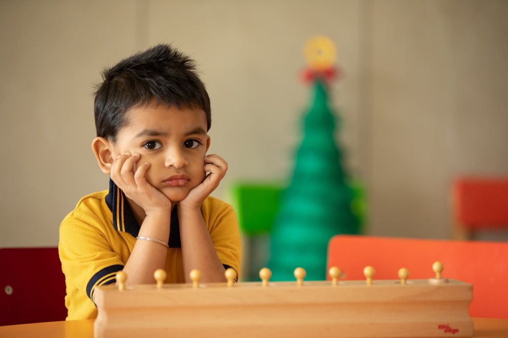 Bored Kid in classroom