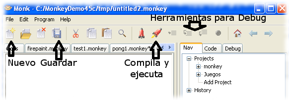 monkey Pantalla Inicial