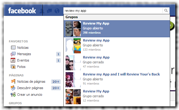 review app facebook